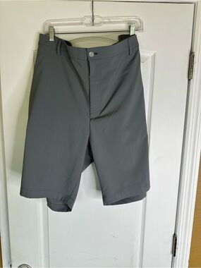 Greg Norman Collection Men's Slate Gray Flat Front Golf Shorts